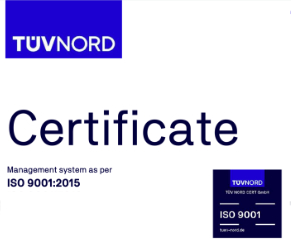 TUV - ISO 9001 Certificate